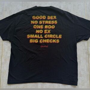 4 Hunnid Men Shirt Large Black Good S*x No Stress One Boo No Ex Big Checks 2XL